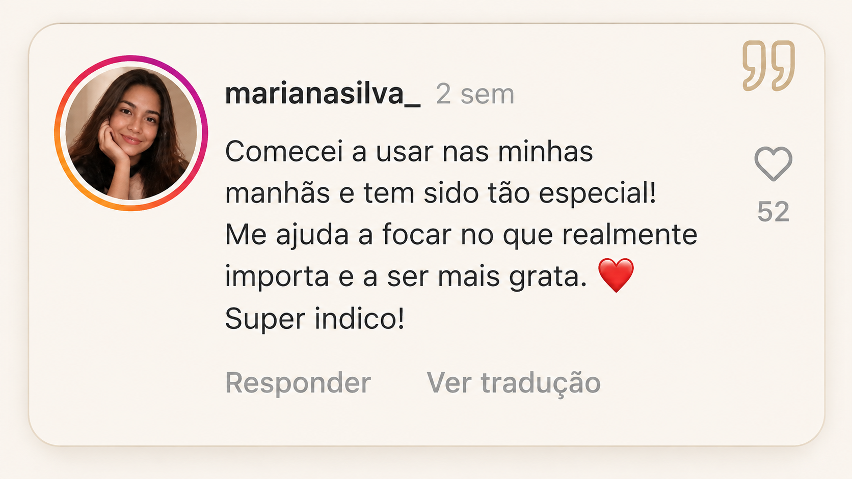 Depoimento de cliente do Café com Jesus