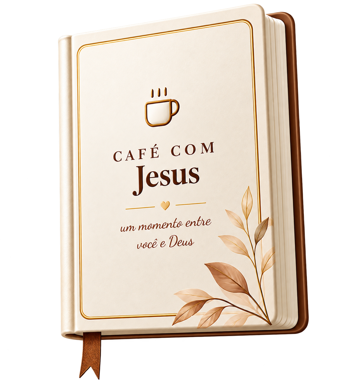 Mockup do devocional Café com Jesus